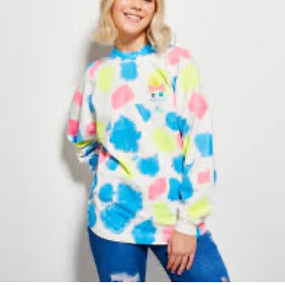 Disney Tops - Disney store spirit size Large woman Colorful jersey Sweatshirt